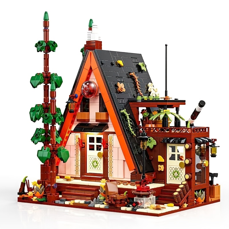 New Three-Angle Vacation Cabin Building Block Model